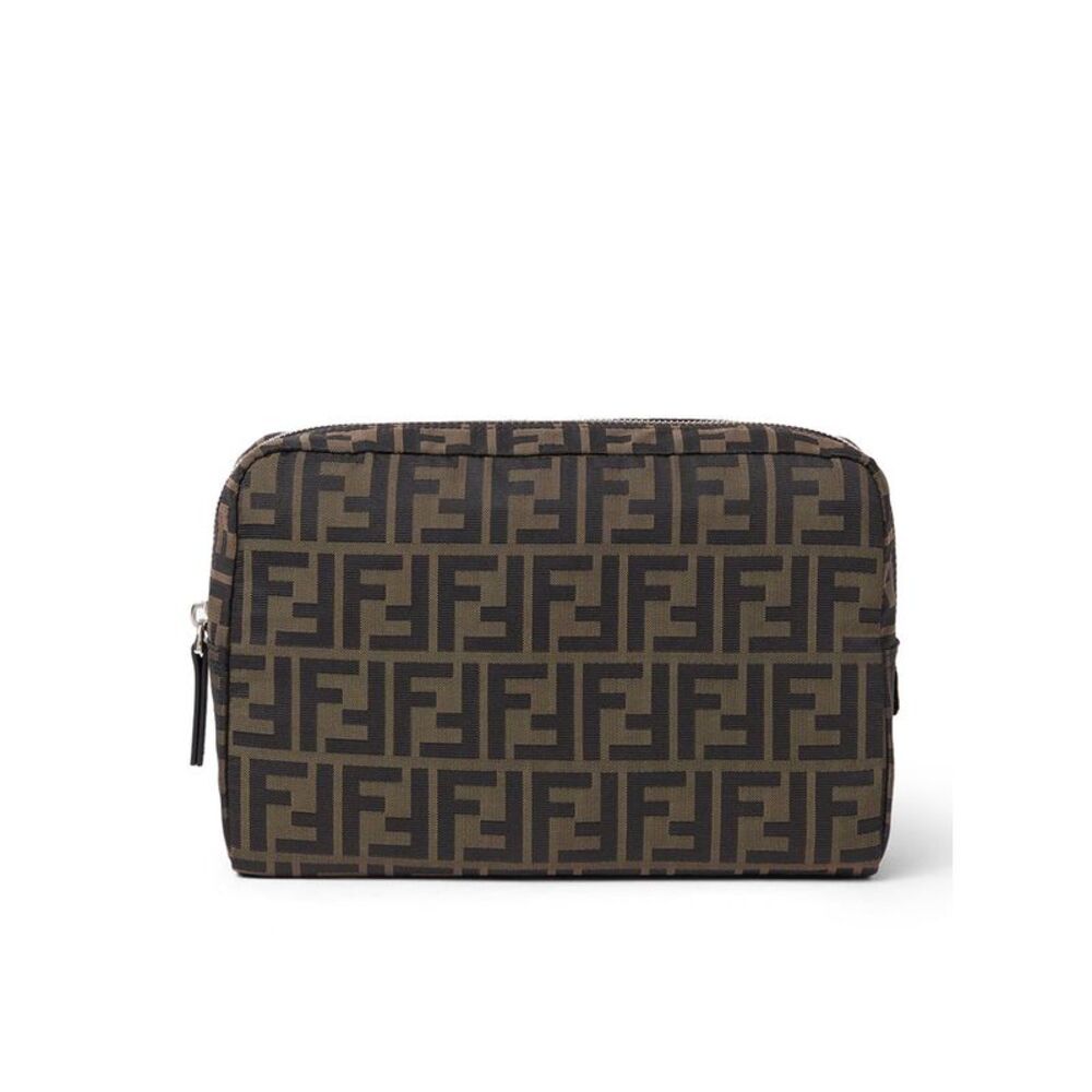 Fendi Men Beauty Case In Superlight Ff Zucca Fabric